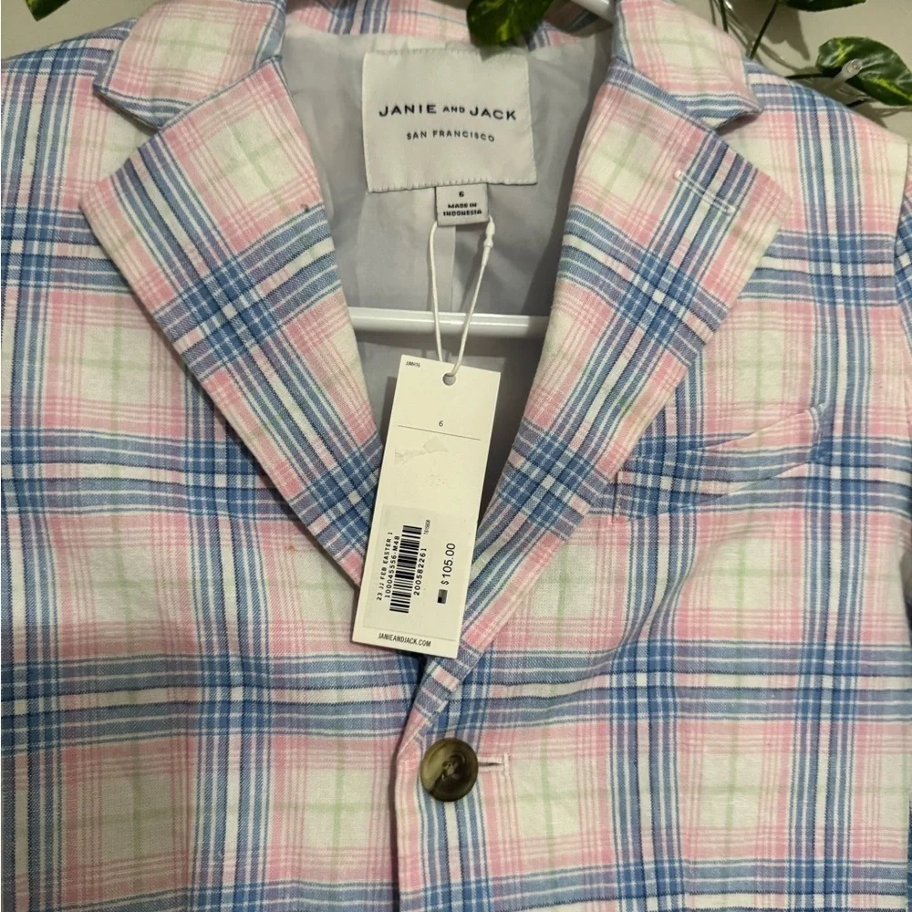 Kids Plaid Jacket - Pink and Blue ♥️NWT♥️
